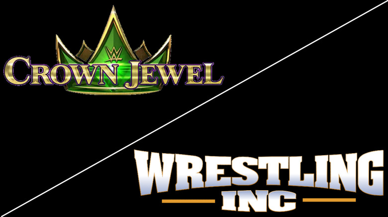 The WWE Crown Jewel logo and Wrestling Inc logo