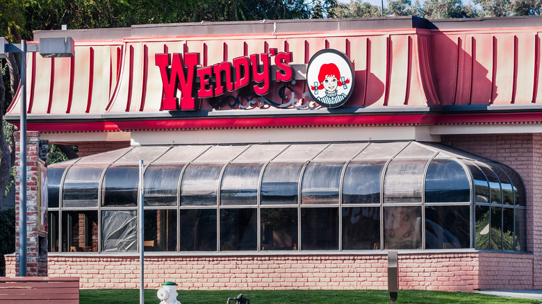 Wendy's exterior with sunroom broken window